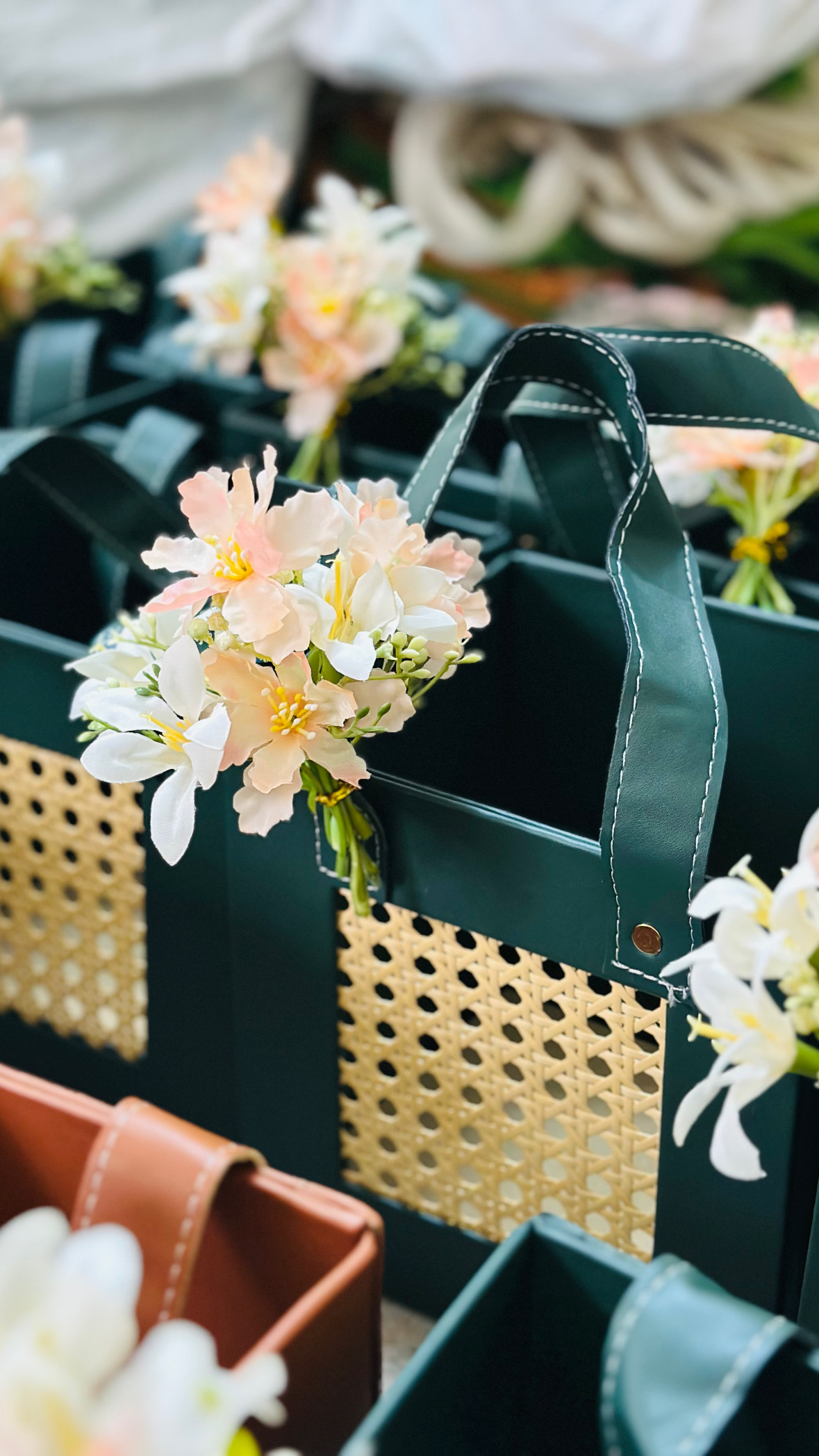 Rattan hamper bag 7*7 inch — image 3 of 3