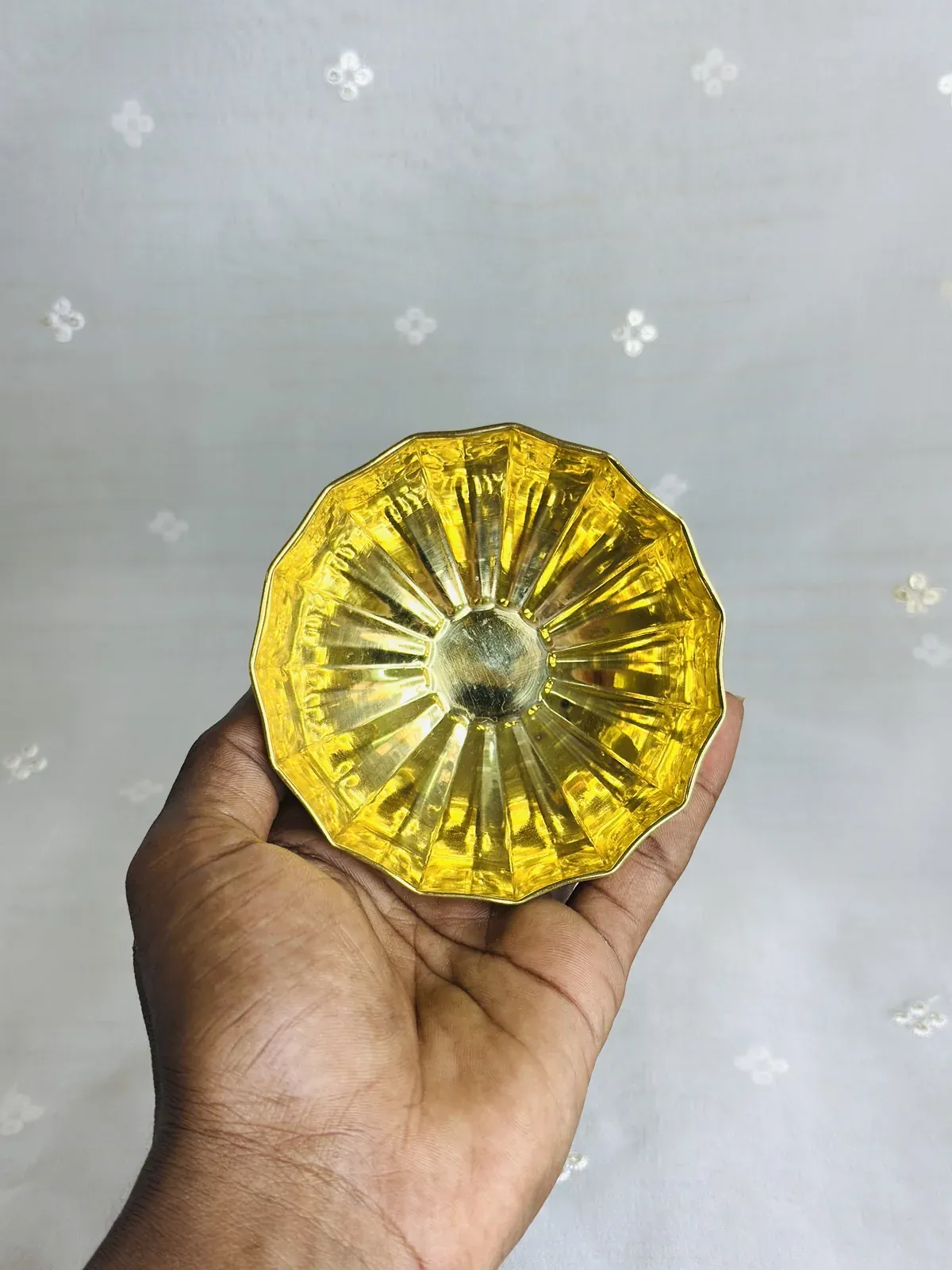 Brass prasad bowl — image 3 of 4