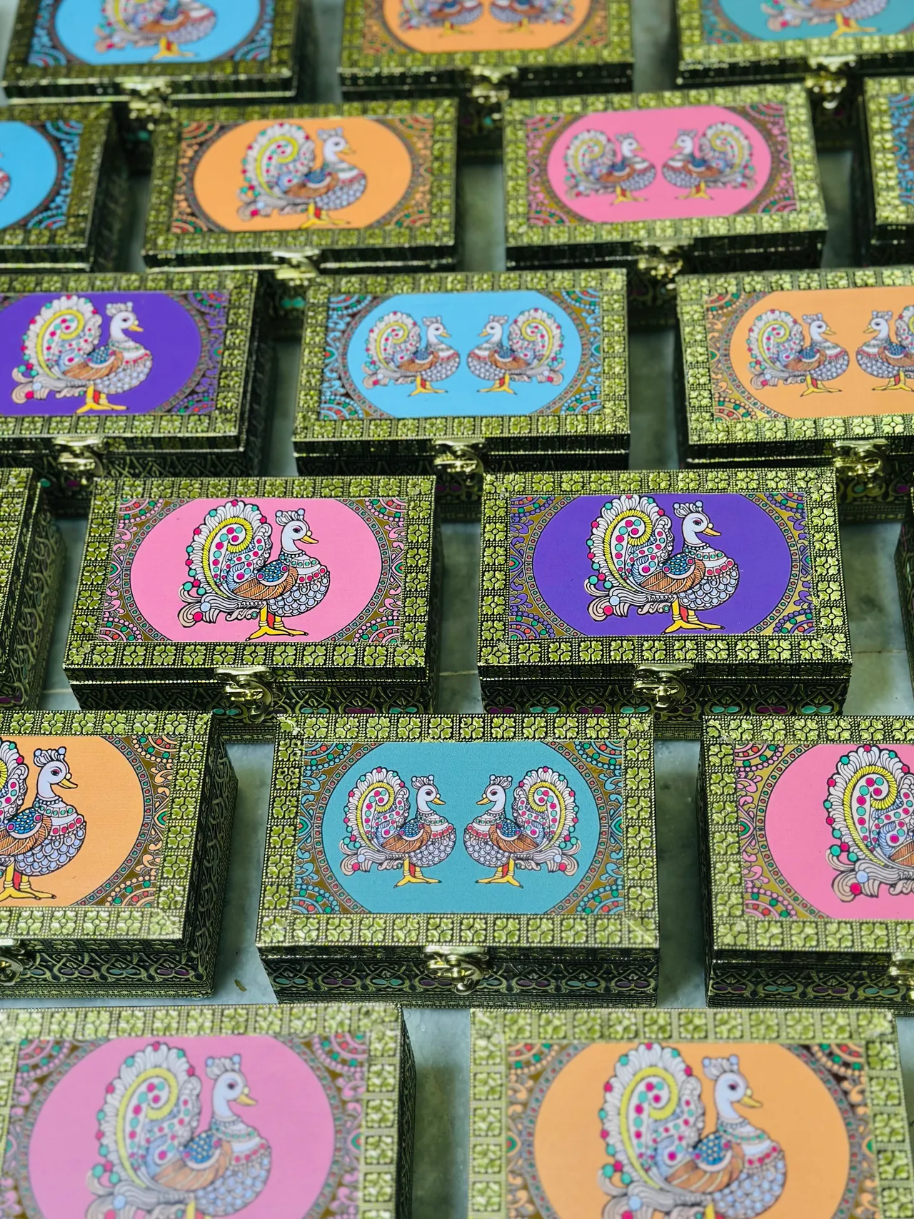 Tanjore digital art jewel box & kolam shopper bag — image 7 of 7