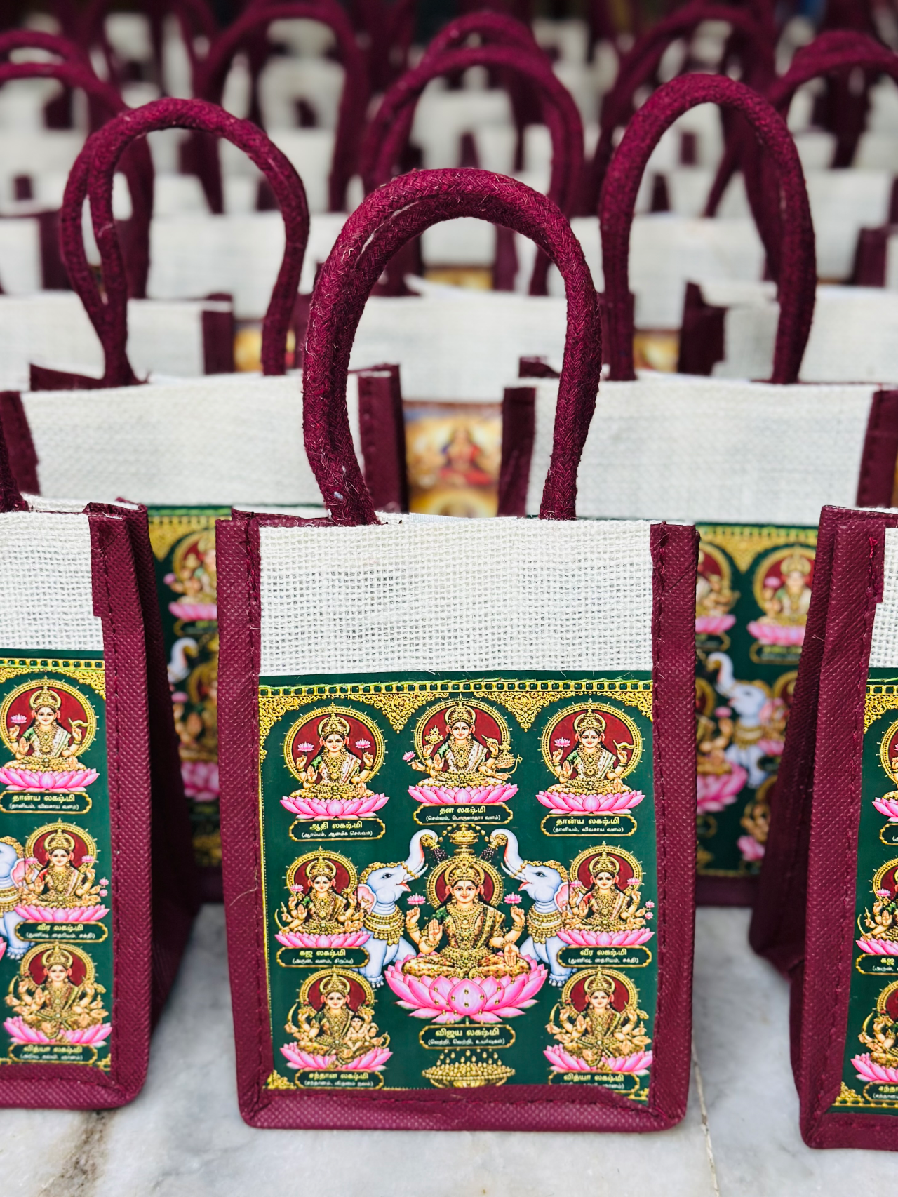 Astalakshmi jute bag 6*8 inch