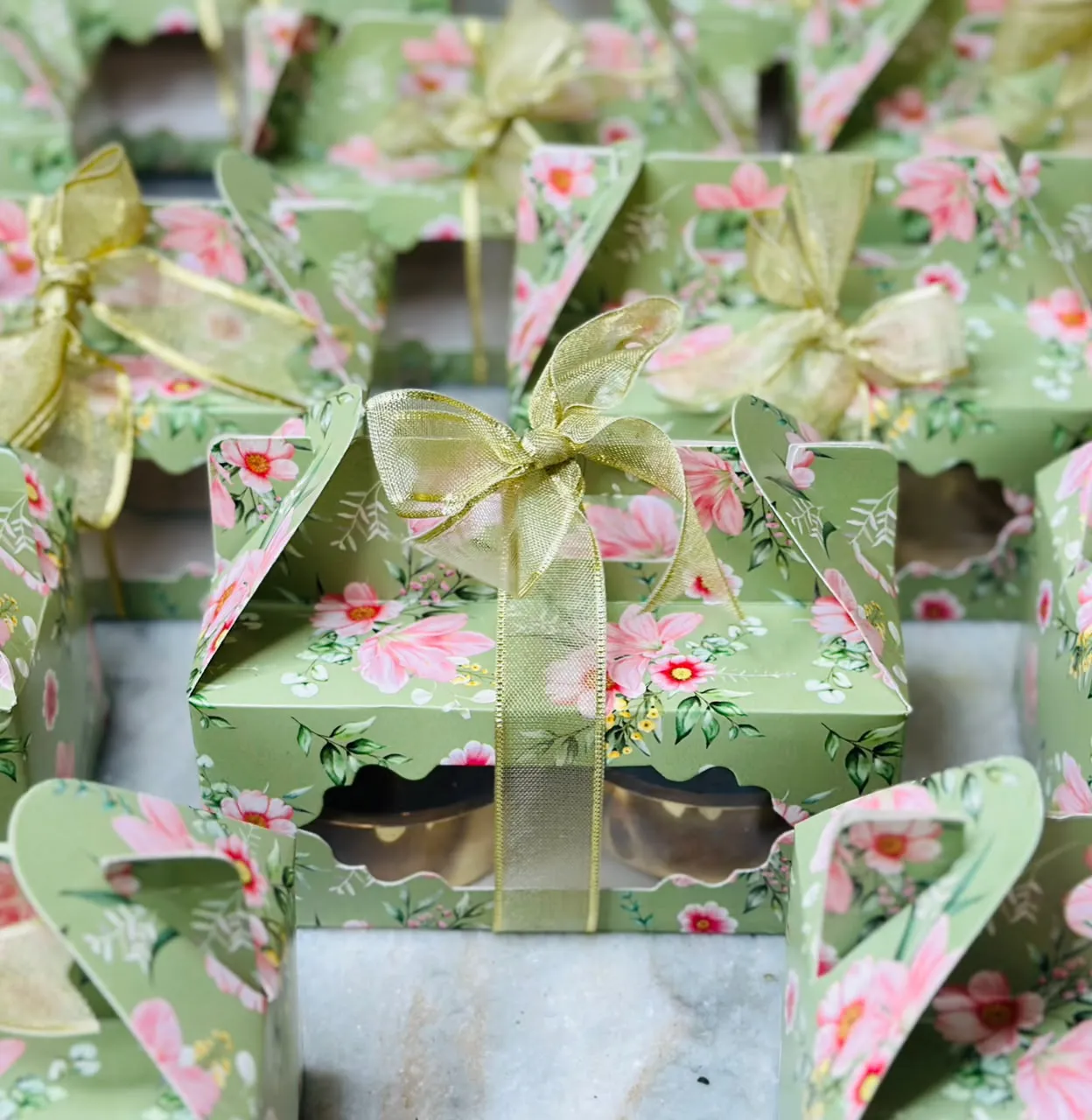 See-Through Hamper Box with Ribbon