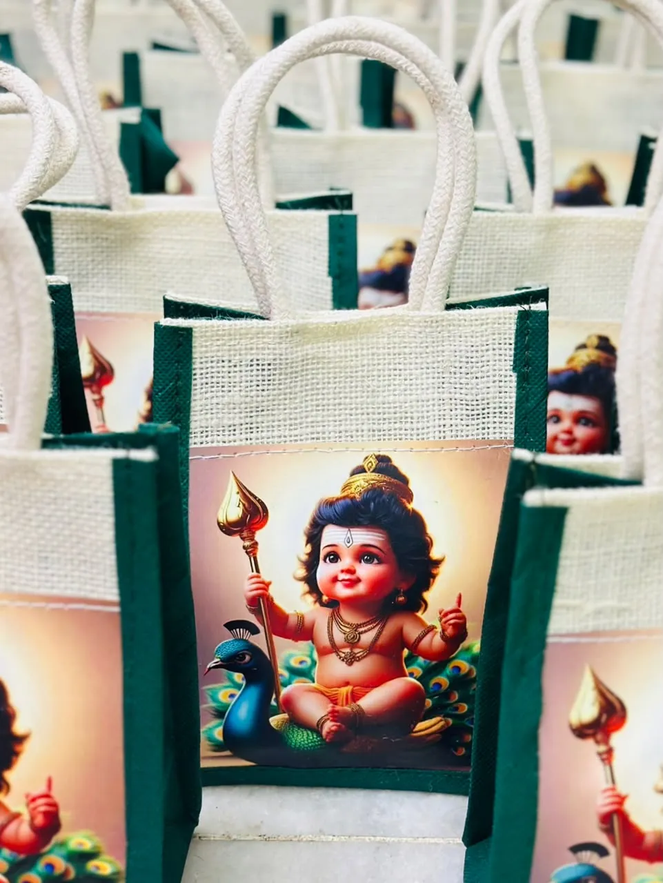 Baby Murugar Jute Bag