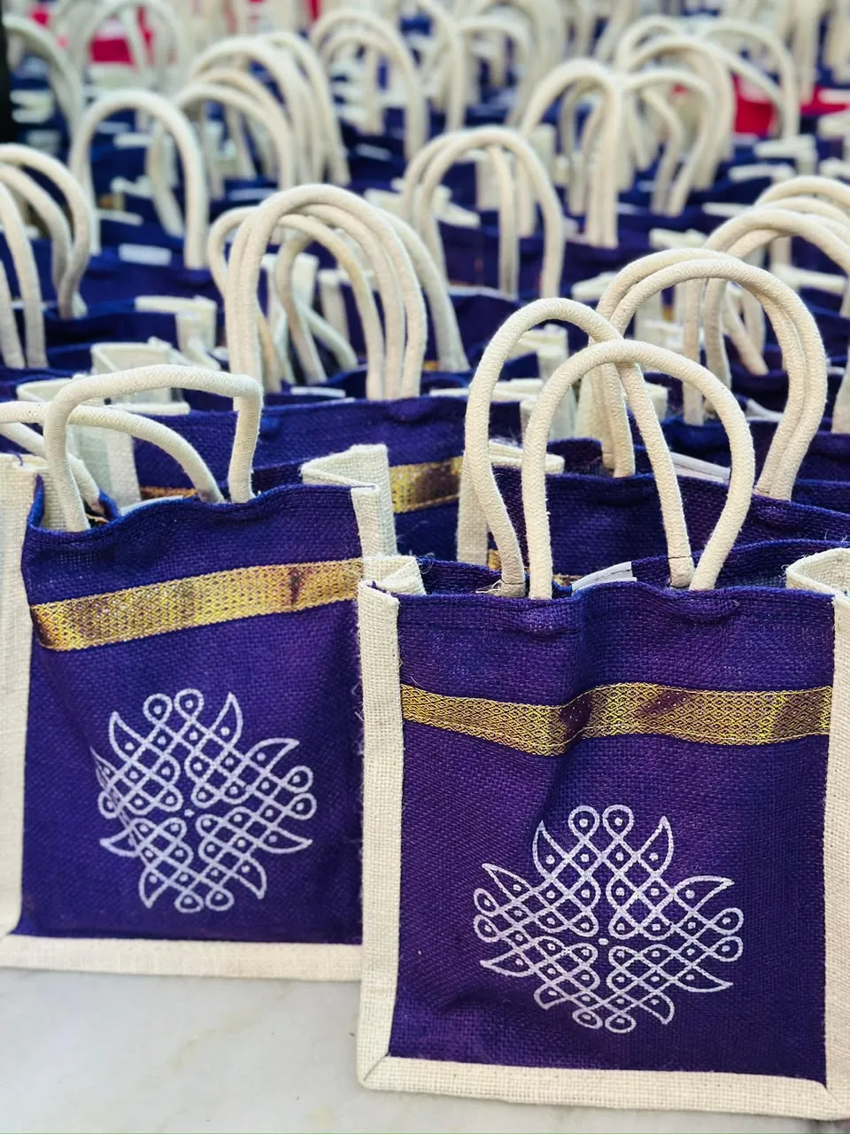 Full Jute Kolam Bag