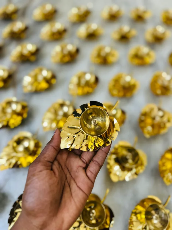 Leaf Brass Diya