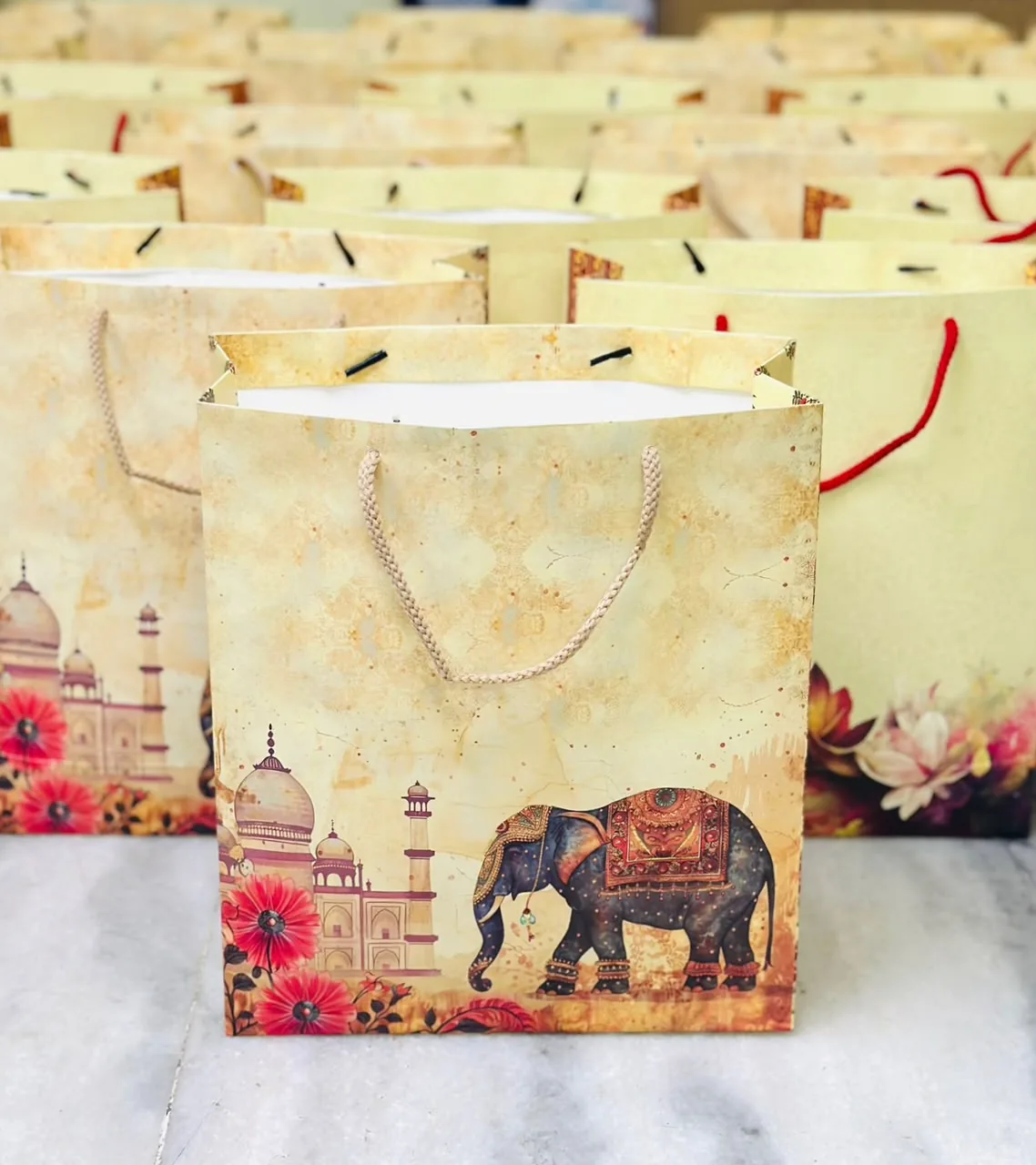 Printed Paper Bag — Elephant