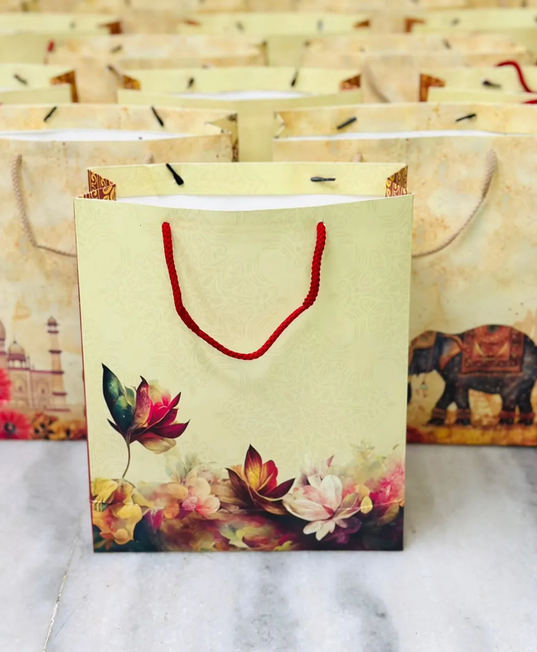Printed Paper Bag — Floral